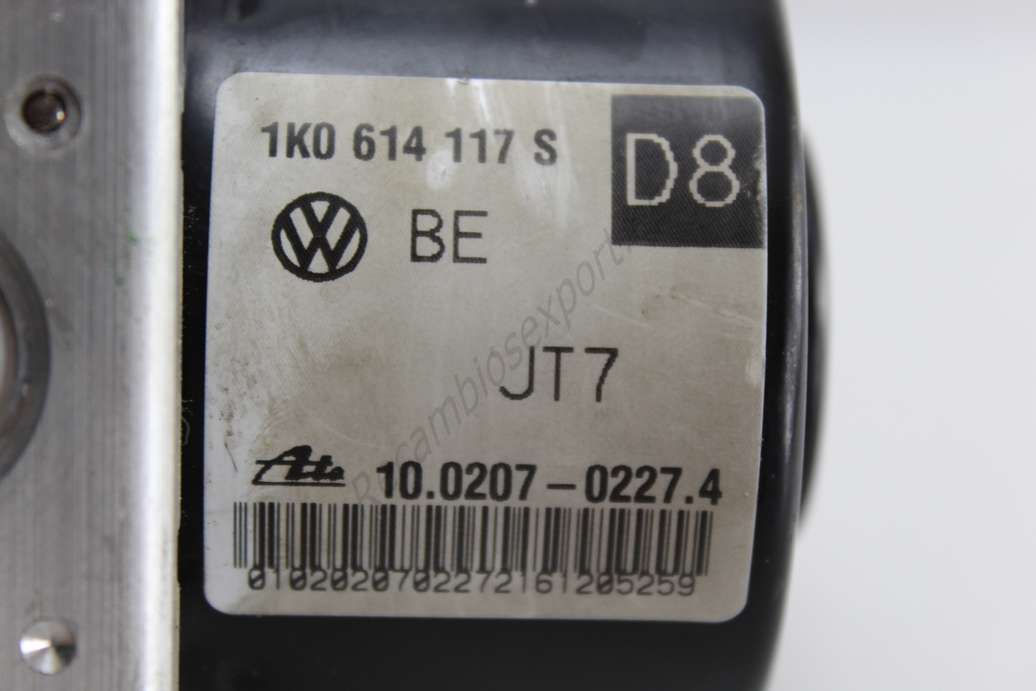 Abs vw audi seat skoda 1k0614117s 1k0 614 117 s 1k0907379ak 1k0 907 379 ak ate 10020702274 10.0207-0227.4 10097003293 10.0970-0329.3 000404913e4 00.0404-913e.4 - foto 3