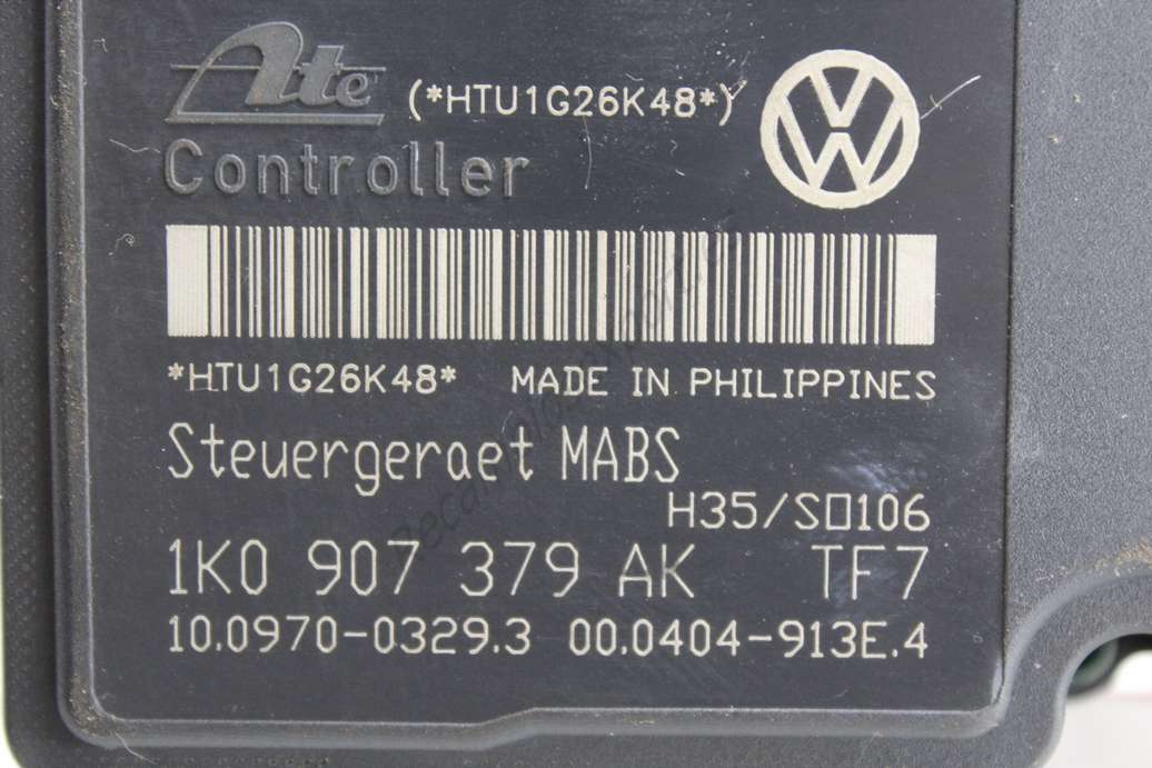 Abs vw audi seat skoda 1k0614117s 1k0 614 117 s 1k0907379ak 1k0 907 379 ak ate 10020702274 10.0207-0227.4 10097003293 10.0970-0329.3 000404913e4 00.0404-913e.4 - foto 2