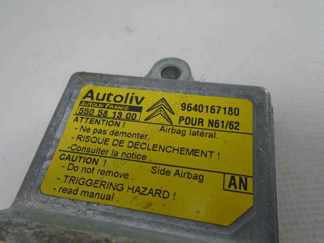 Centralita Airbag Citroen 9640167180 AN Autoliv 550 58 13 00 550581300 - foto 2