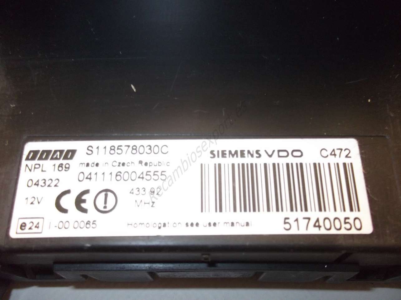 BSI CAJA FUSIBLES FIAT S118578030C 51740050 041116004555 - foto 2