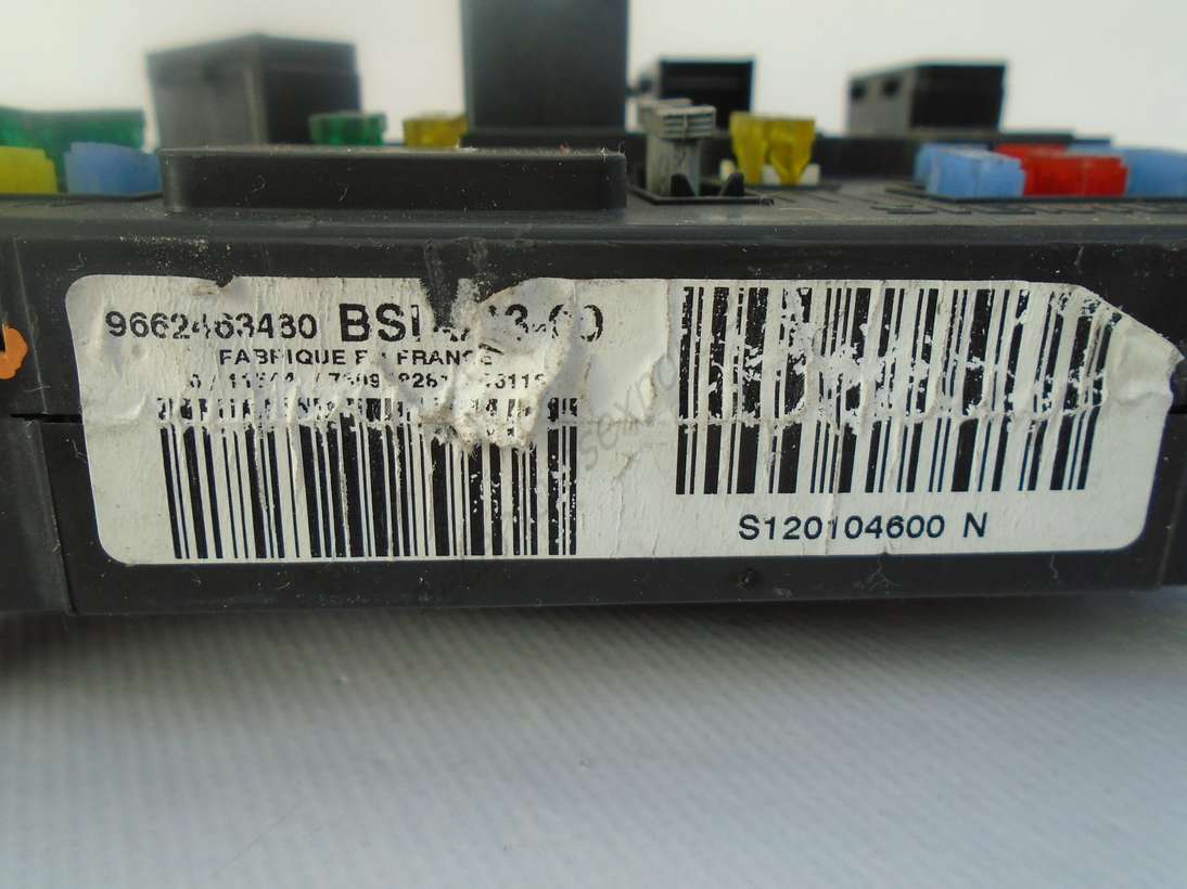 BSI Caja de fusible Peugeot Citroen 9662463480 s120104600N s120104600 N - foto 2