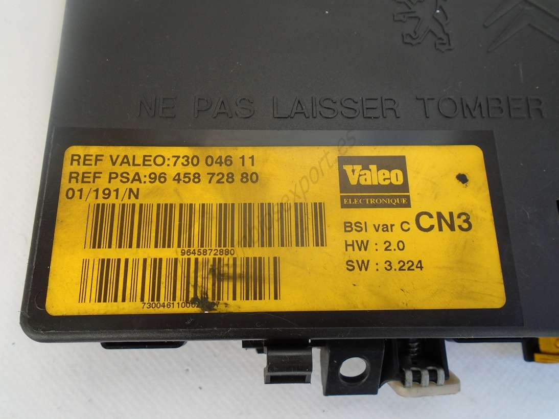 BSI Caja de fusibles Citroen Xsara CN3 9645872880 96 458 728 80 VALEO 73004611 730 046 11 - foto 2
