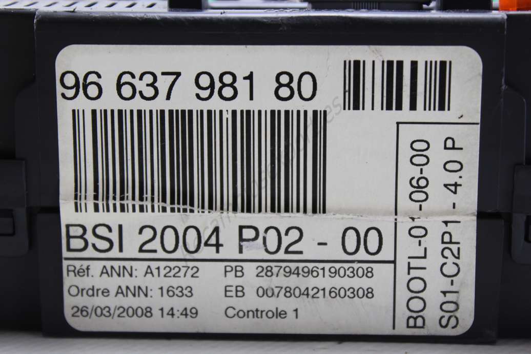 BSI Caja de fusibles Peugeot Citroen 9663798180 96 637 981 80 - foto 2