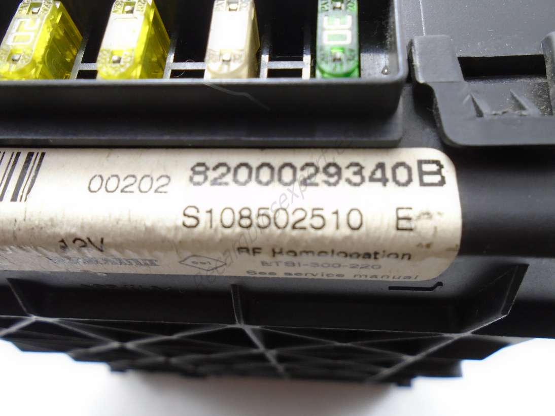 BSI Caja de fusibles Renault Megane Scenic 8200029340B Siemens S108502510E S108502510 E - foto 2