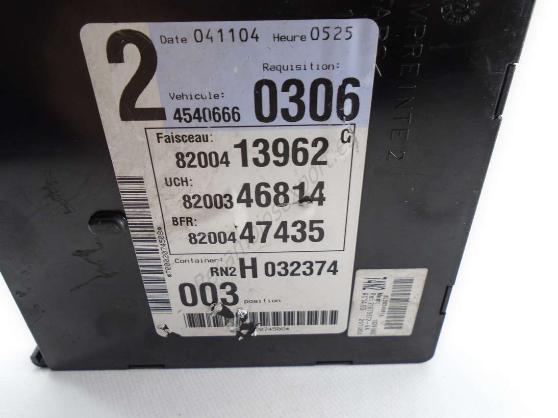 BSI Caja de fusibles UCH BCM BSI Modul Renault 8200413962 8200346814 8200447435 - foto 2