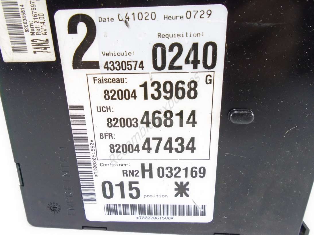 BSI Caja de fusibles UCH BCM BSI Modul Renault 8200413968 8200346814 8200447434 - foto 2
