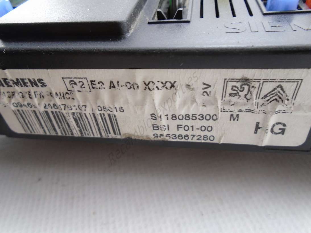 BSI caja fusibles Peugeot Citroen 9653667280 S118085300M S118085300 M - foto 2