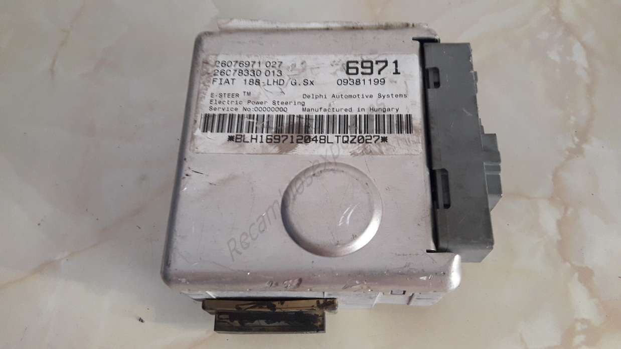 CENTRALITA de Direccion Fiat Punto 26076971027 26076971 027 26078330013 26078330 013 09381199 - foto 1
