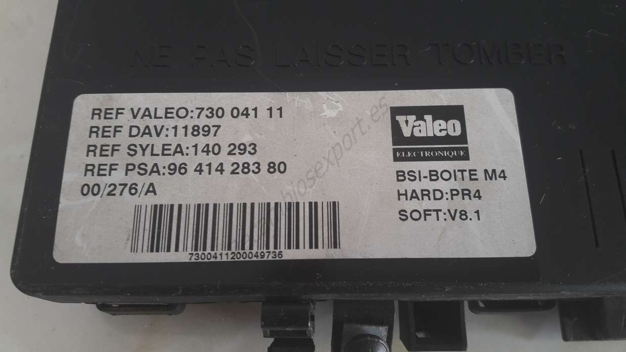 Caja de Fusibles Citroen Berlingo Peugeot Partner 9641428380 96 414 283 80 VALEO 73004111 730 041 11 - foto 2