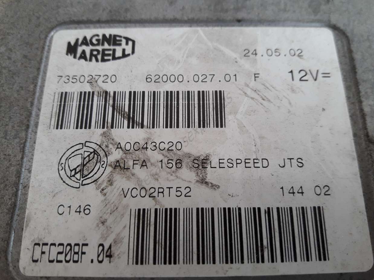 Caja de cambio Alfa Romeo 156 73502720 CFC208F04 A0C43C20 62000.027.01 F - foto 2