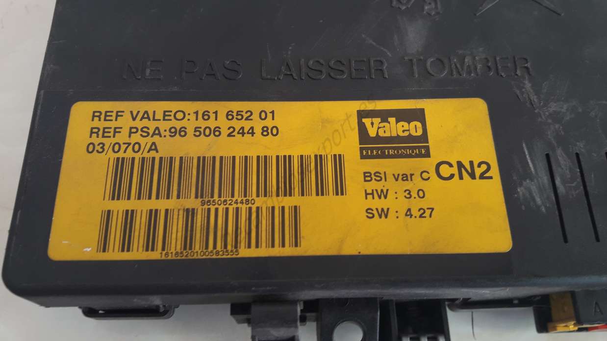 Caja de fusibles BSI Citroën Xsara 96 506 244 80 9650624480   VALEO 161 652 01 16165201 - foto 2