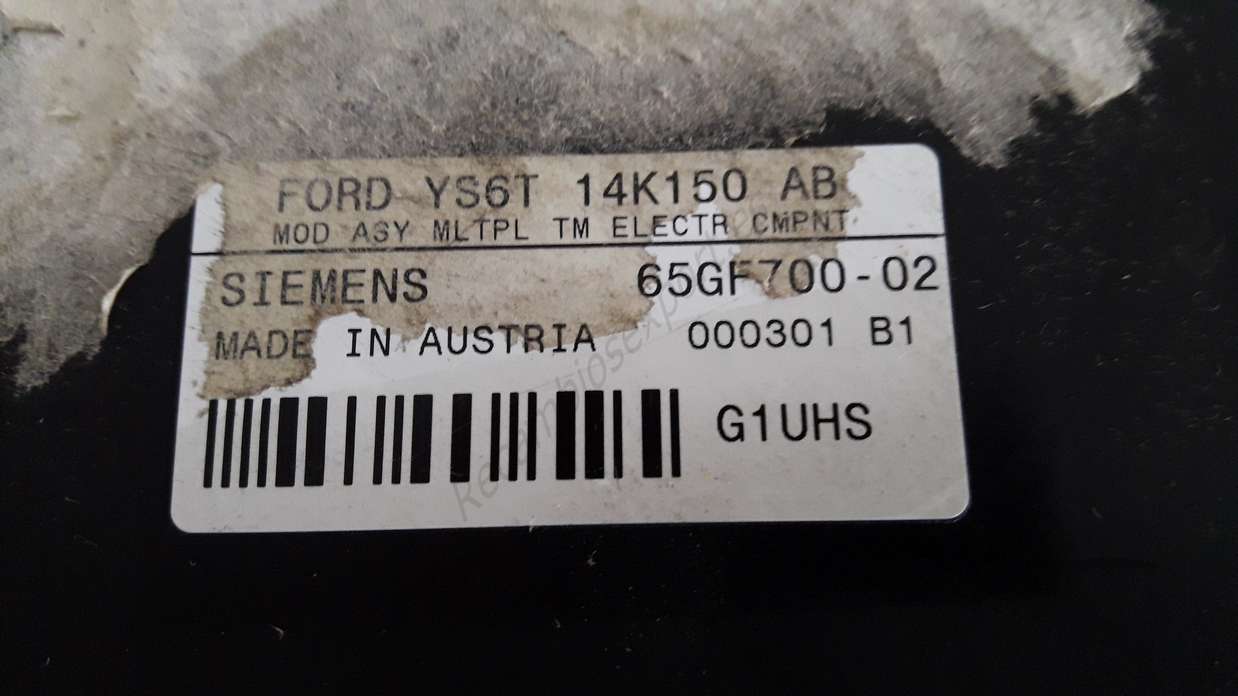 Caja de fusibles Ford Fiesta YS6T14K150AB YS6T 14K150 AB SIEMENS 65GF70002 65GF700 02 - foto 2
