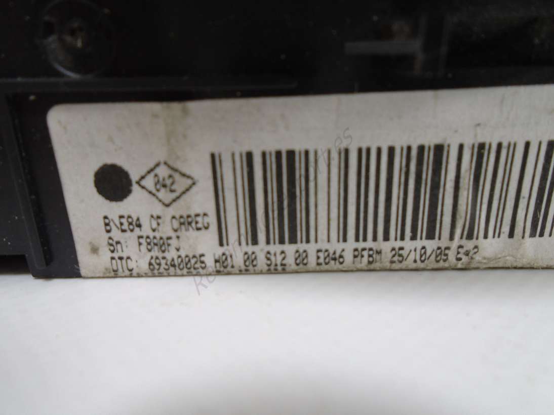 Calefacción Clima panel de control Renault Megane VALEO 69340025 8200501456 VTH 0311038 H01 00 S12 00 E046 - foto 2