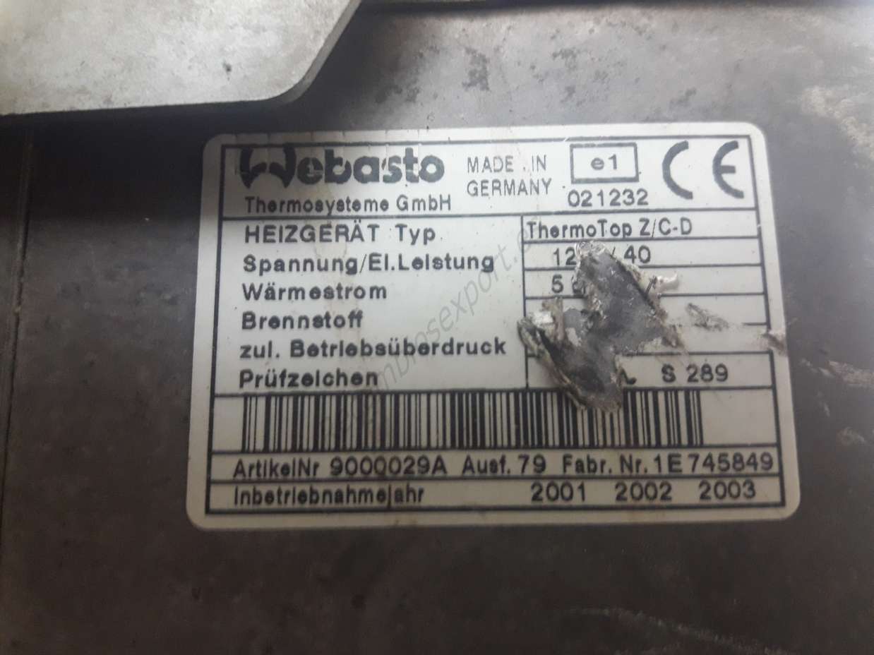 Calentador Land Rover Freelander Webasto JEC000010 12V40 5KW DIESEL 2. 5 bar 9000029A 1E745849 - foto 3