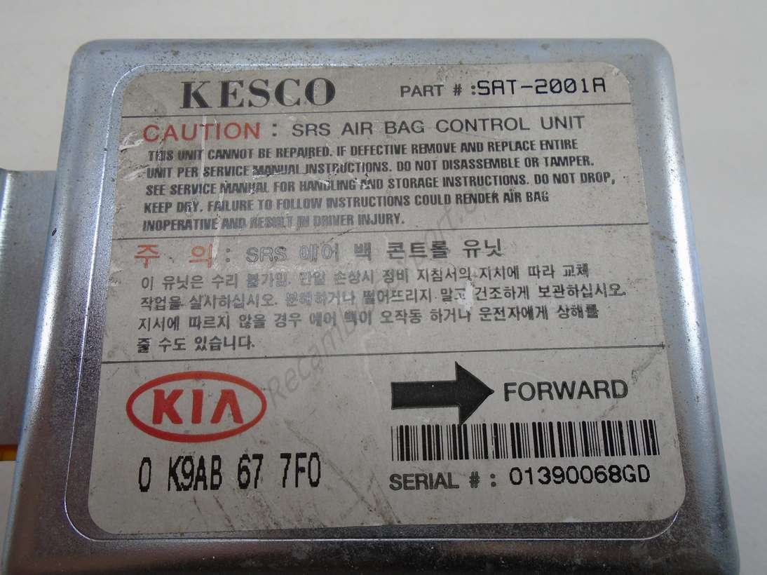 Centralita Airbag Kia Clarus 0K9ab677F0 0 K9AB 67 7F0 - foto 2