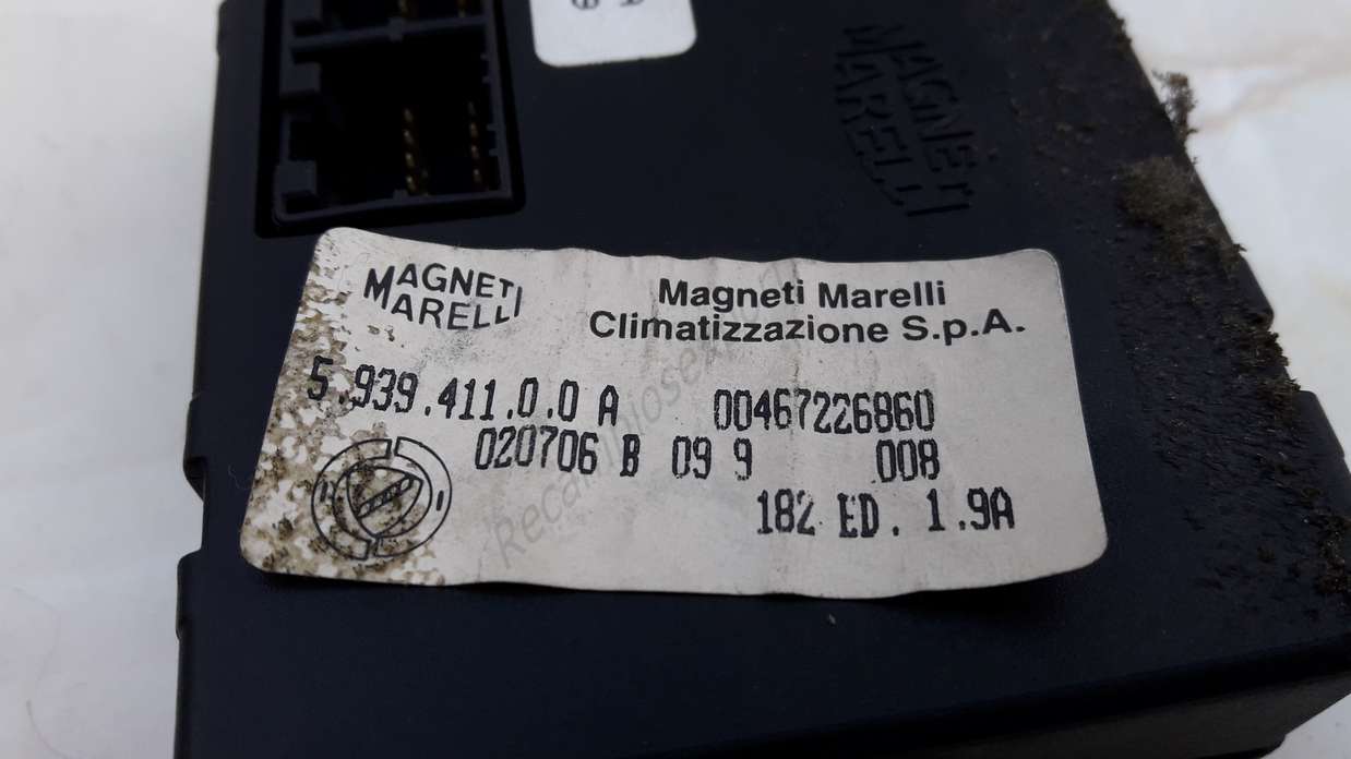Centralita Aire Acondicionado Fiat Marea 00467226860 Magneti Marelli 593941100A - foto 2