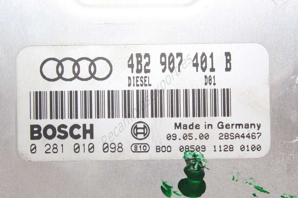 Centralita Audi A6 0281010098 0 281 010 098 4B2907401B 4B2 907 401 B 28SA4467 - foto 2