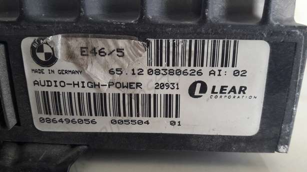 Centralita BMW E46 Audio High Power 651208380626 65.12 08380626 - foto 2