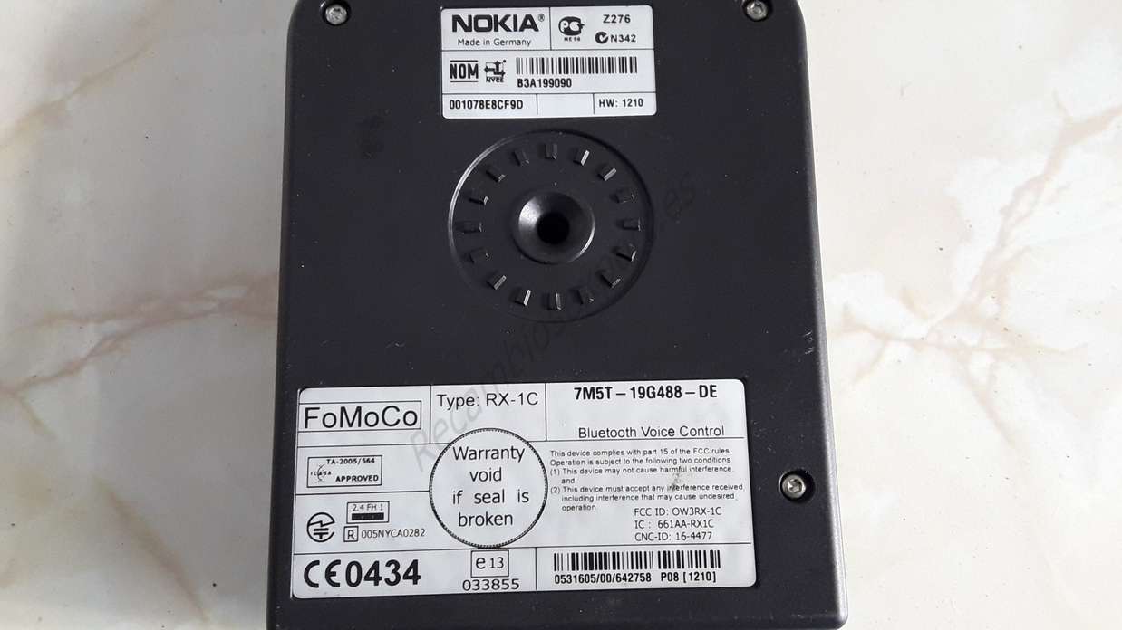 Centralita Bluetooth teléfono Nokia Ford Focus 7M5T19G488DE 7M5T-19G488-DE - foto 2