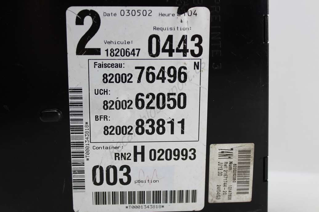 Caja de Fusibles Renault Laguna Espace 8200276496 8200262050 8200283811 - foto 2