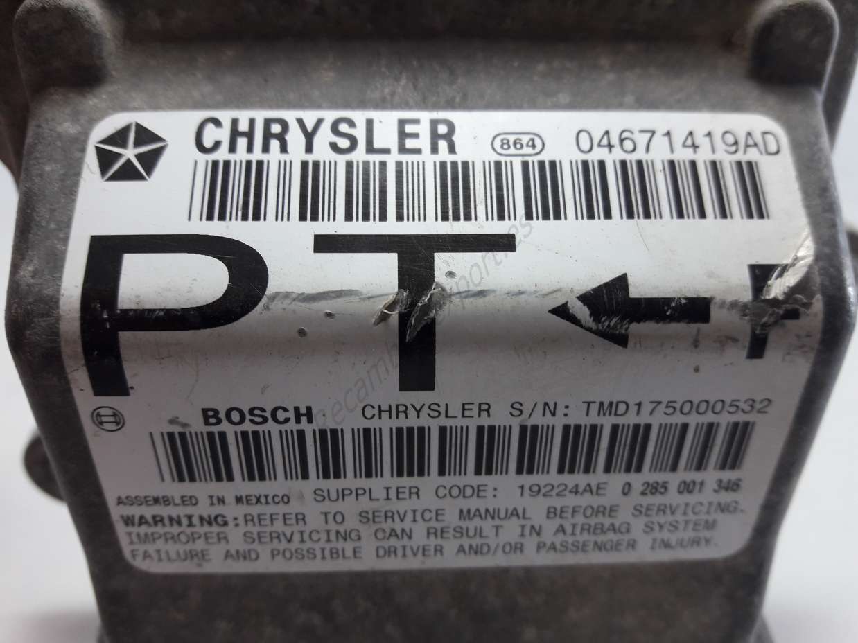 Centralita Chrysler Voyager 04671419AD 19224AE TMD250001866 BOSCH 0285001346 0 285 001 346 - foto 2