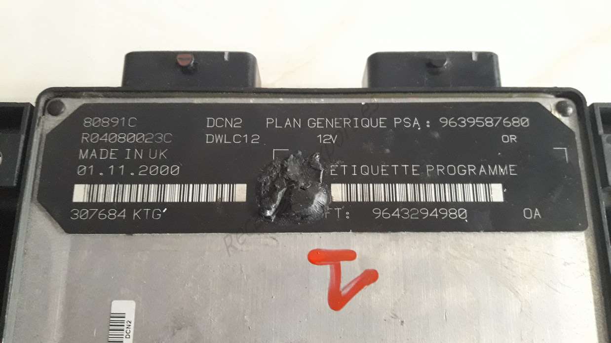 Centralita Citroen Xsara R04080023C 9639587680 9643294980 - foto 2