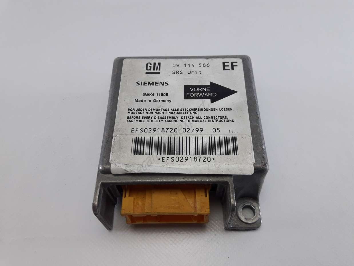 Centralita Opel Tigra GM 09 114 586 EF 09114586EF 09114586 SIEMENS 5WK4 1150B 5WK41150B - foto 1