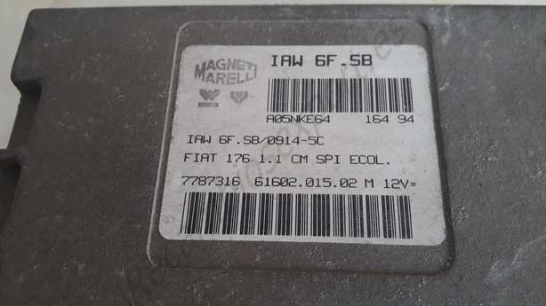 Centralita Fiat IAW6FSB IAW 6F.SB 7787316 6160201502 M - foto 2