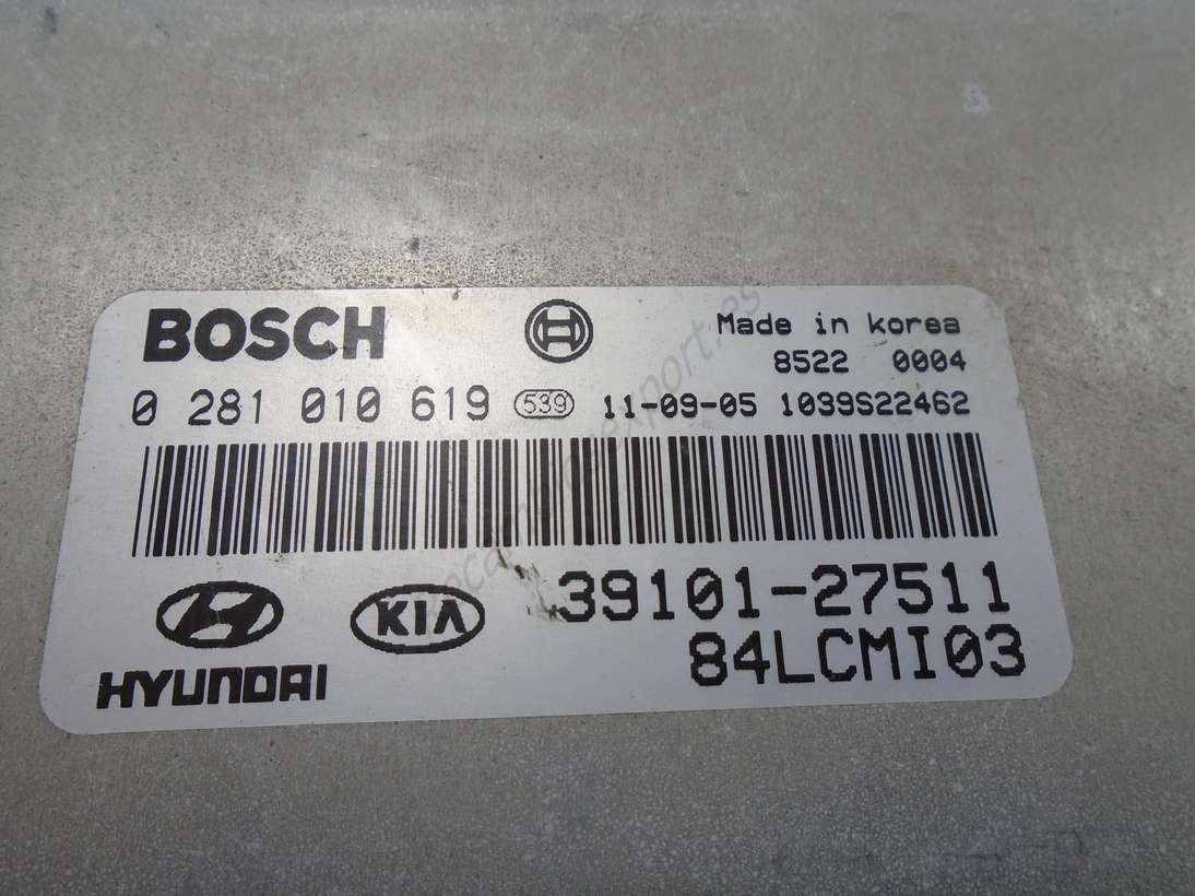 Centralita HYUNDAI KIA 3910127511 39101 27511 BOSCH  0 281 010 619 0281010619 - foto 2