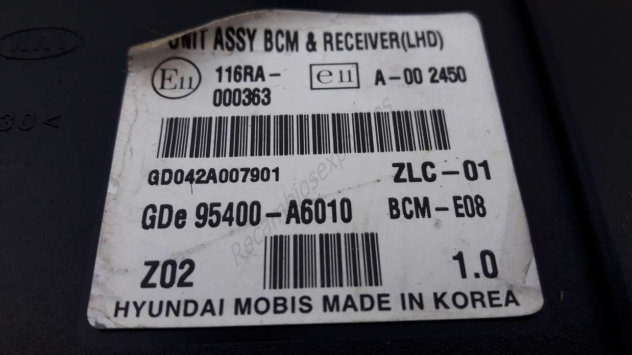 Centralita Hyundai Kia 95400A6010 95400-A6010 - foto 2