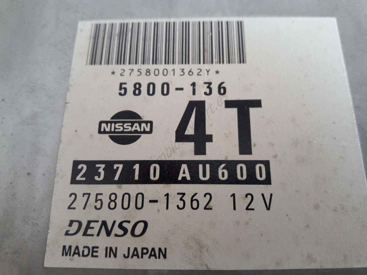 Centralita Nissan Primera 23710AU600 23710 AU600 275800-1362 4T DENSO - foto 2