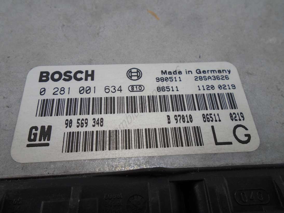 Centralita Opel BOSCH 0281001634 0 281 001 634 90569348 90 569 348 GM LG - foto 2