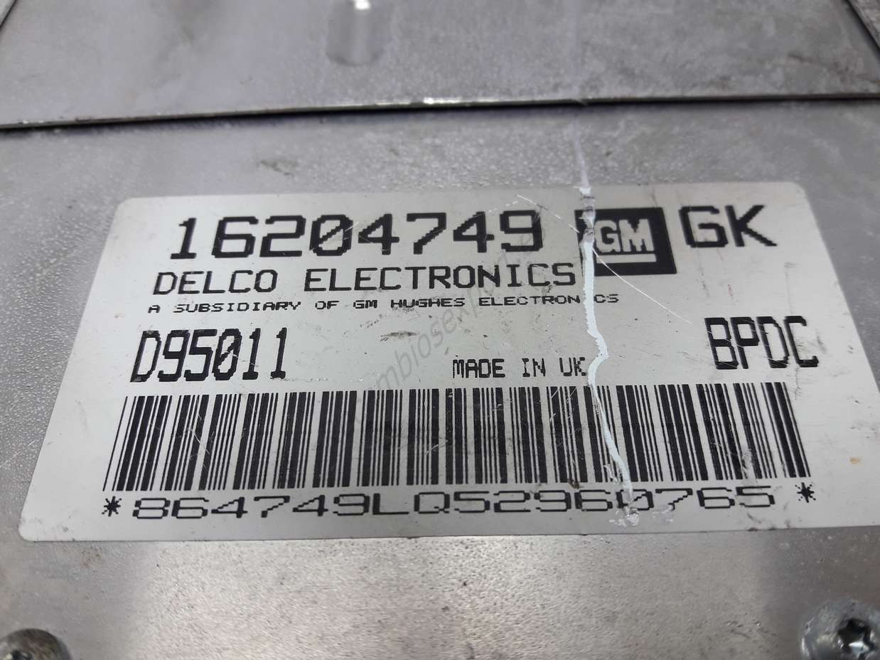 Centralita Opel Corsa 16204749 GM GK Delco Electronics D95011 BPDC - foto 2