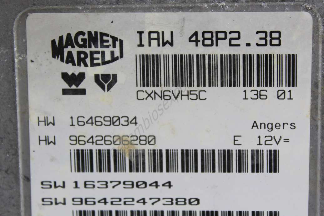 Centralita Peugeot 206 Citroen C5 IAW 48P2.38 IAW48P238 16469034 9642606280 16379044 9642247380 - foto 2