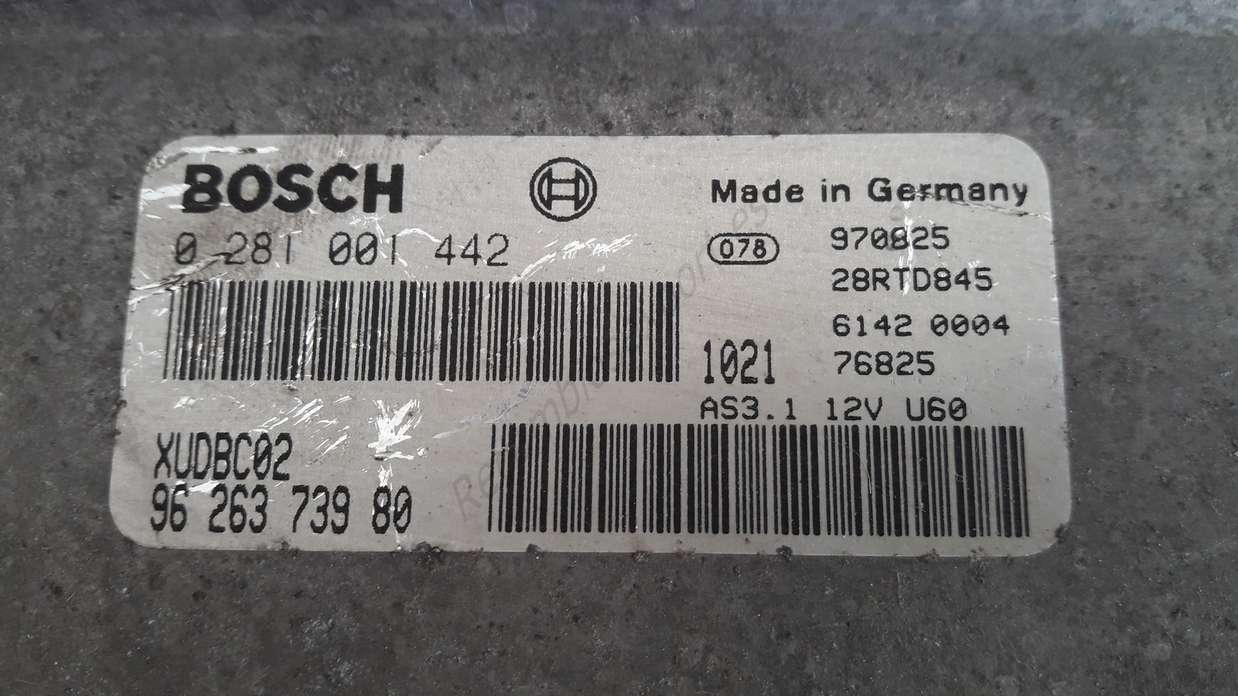 Centralita Peugeot Boxer Citroen Jumper Fiat Ducato Scudo 9626373980 96 263 739 80 Bosch 0 281 001 442 0281001442 - foto 2