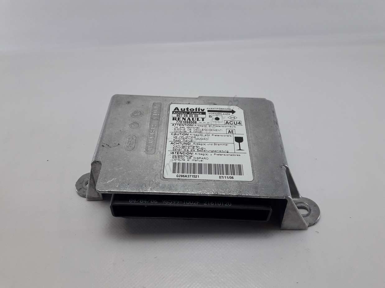 Centralita de airbag Renault Megane 7701066508 Autoliv 607060500 607 06 05 00 ACU4 AE - foto 1