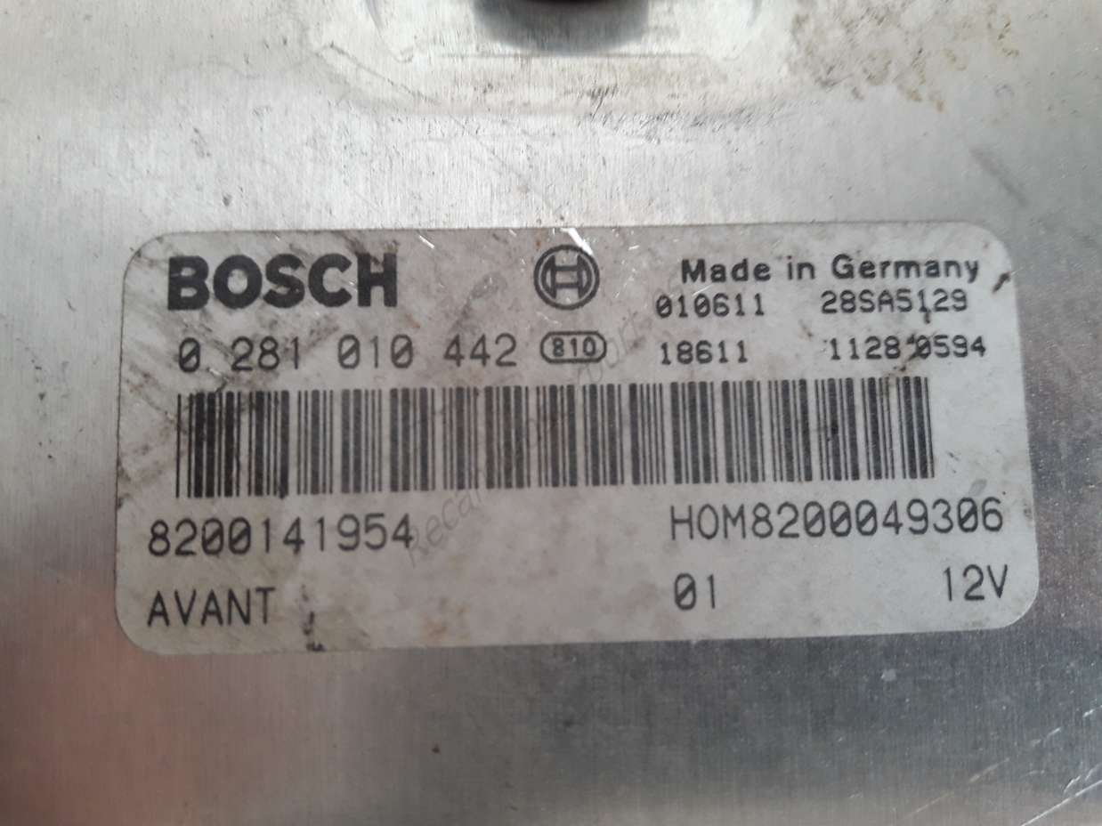 Centralita Renault Megane Scenic 8200141954 HOM8200049306 0281010442 - foto 2