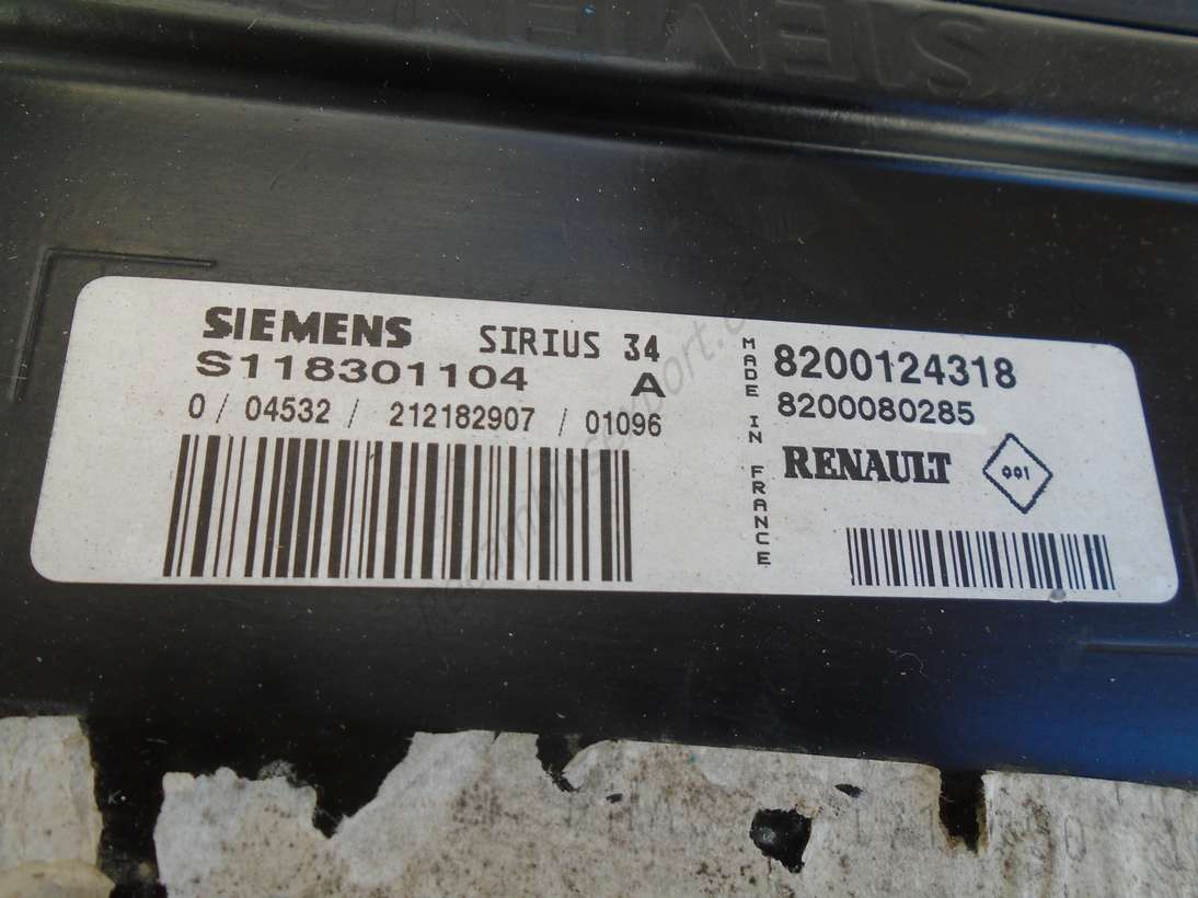 Centralita Renault Scenic sirius 34 S118301104 A sirius34 S118301104A 8200124318 8200080285 - foto 2