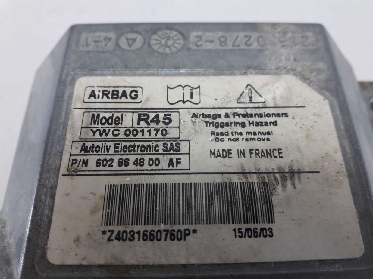 Centralita Rover R45 YWC001170 YWC 001170 Autoliv Electronic SAS  602864800 602 86 48 00 AF - foto 2