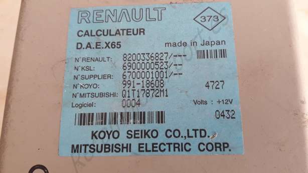 Centralita Servo direcion Renault Clio 8200336827 Mitsubishi Q1T17872M1 - foto 2
