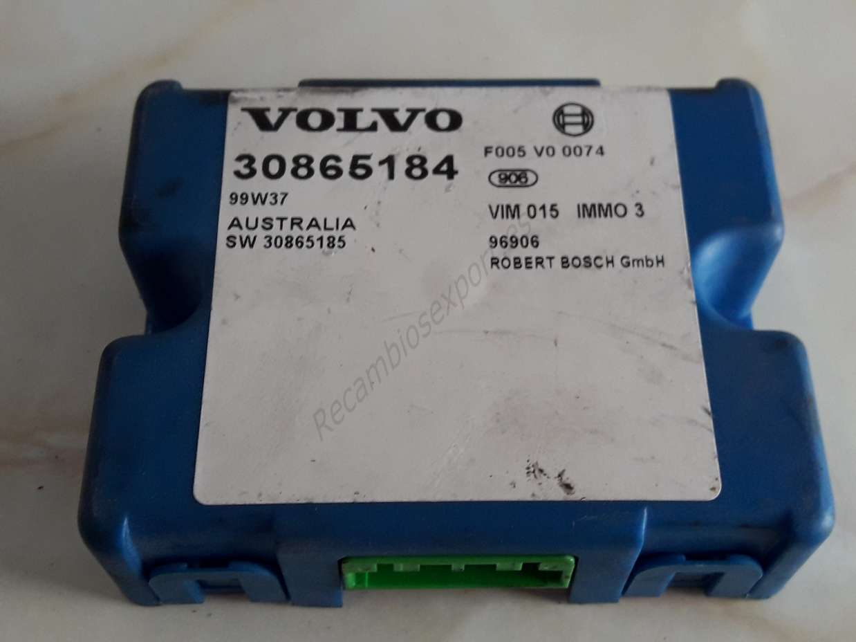 Centralita de alarma inmovilizador Volvo V40 S40 30865184 30865185 BOSCH F005V00074 - foto 1
