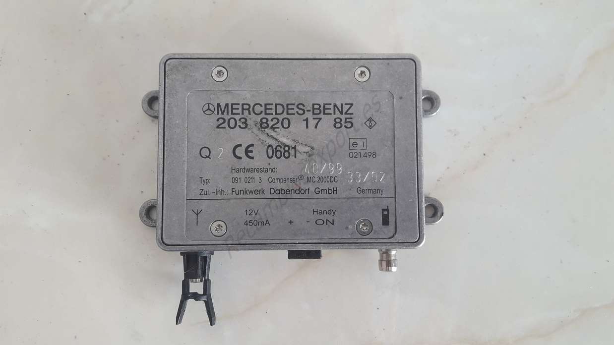 Centralita amplificador de antena Mercedes W210 W203 2038201785 203 820 17 85 - foto 1