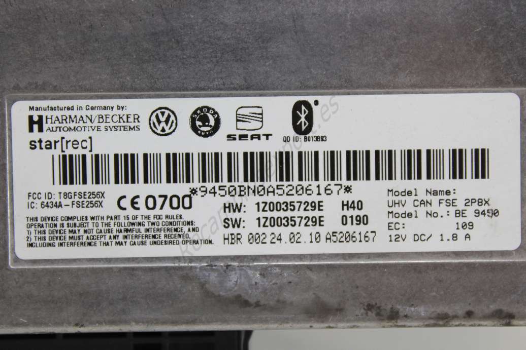 Centralita bluetooth VAG Seat Skoda Wolksvagen 1Z0035729E - foto 2