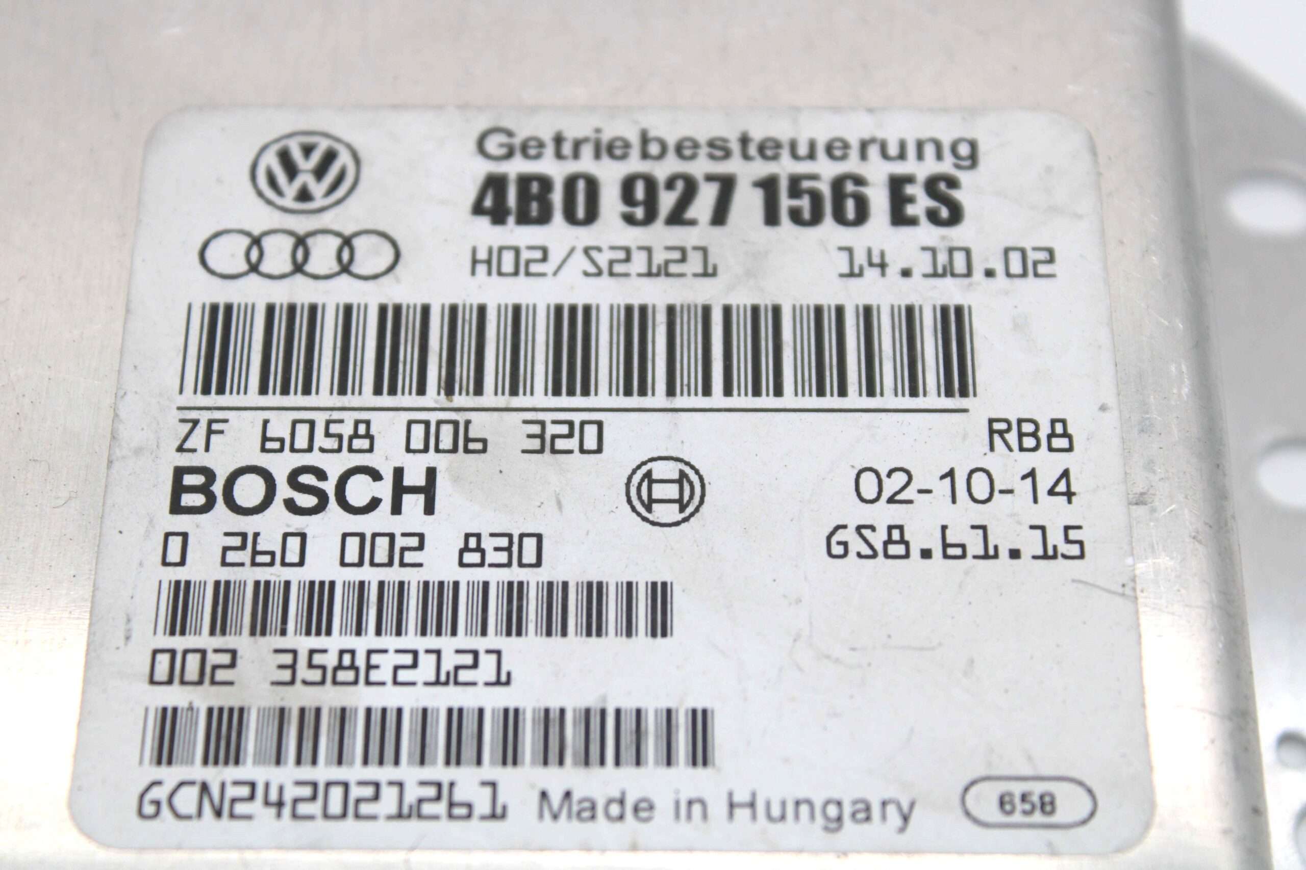 Centralita Caja de Cambio Transmisión Audi - foto 2