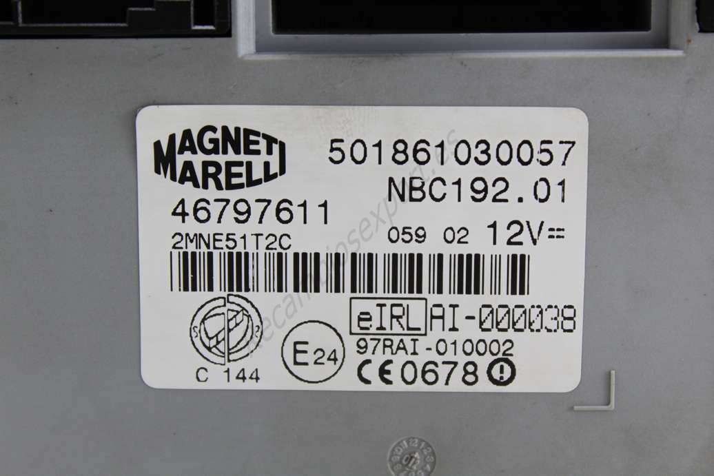 Centralita caja de fusibles Fiat Stilo Punto Alfa Romeo 46797611 Magneti Marelli NBC192.01 - foto 2
