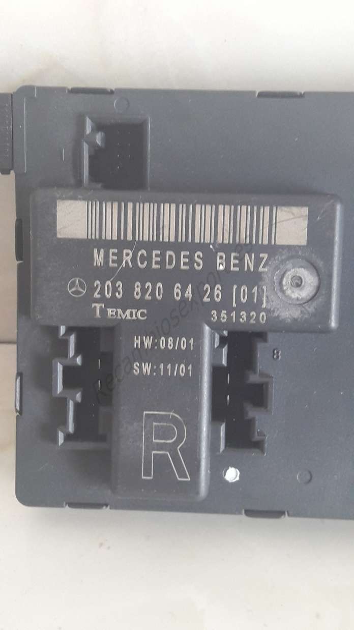 Centralita cierre Mercedes Benz C-Klasse W203 C200 C220 2038206426 203 820 64 26 Q4 TEMIC 351320 - foto 2