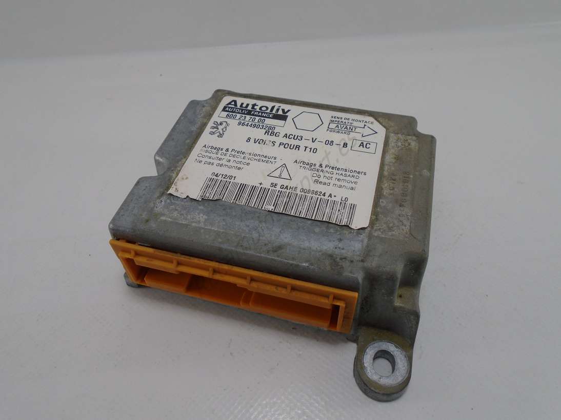 Centralita de airbag Peugeot 206 9644903280 AUTOLIV 600 23 70 00 600237000 AC - foto 1