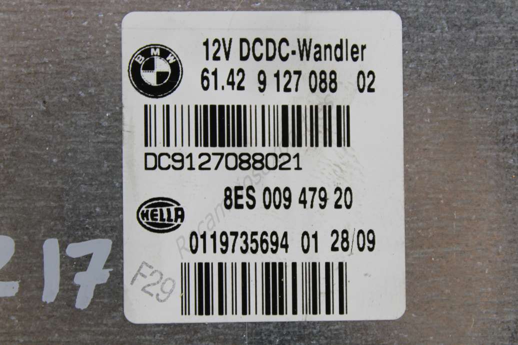 Centralita de caja de cambios BMW E90 E91 E87 61429127088 61. 42 9 127 088 6142912708802 61429127088 02 8ES00947920 8ES 009 479 20 - foto 2