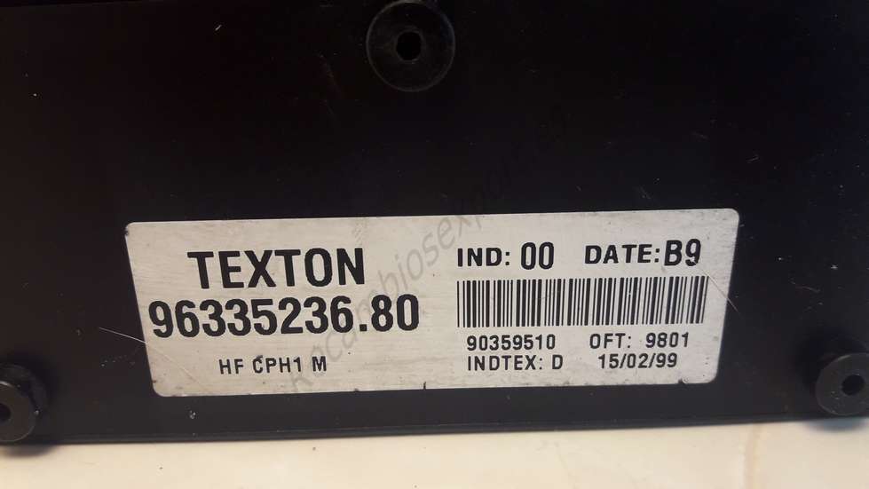 Centralita de cierre Citroen Xsara TEXTON 9633523680 96335236. 80 date B9 IND 00 - foto 2
