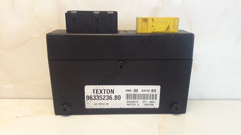Centralita de cierre Citroen Xsara TEXTON 9633523680 96335236. 80 date B9 IND 00 - foto 1